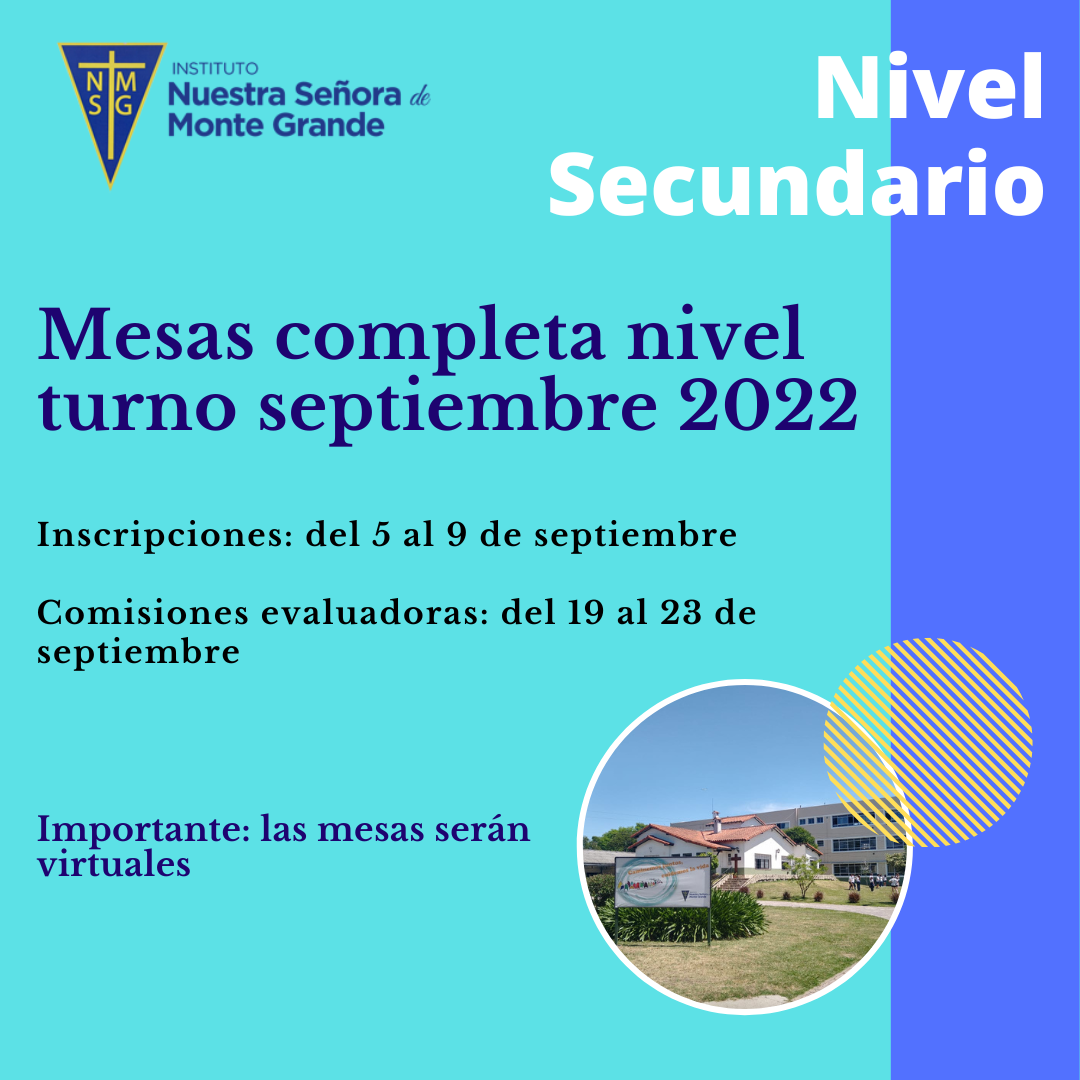 mesas completa nivel septiembre